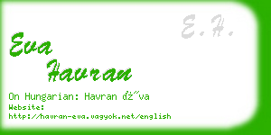 eva havran business card